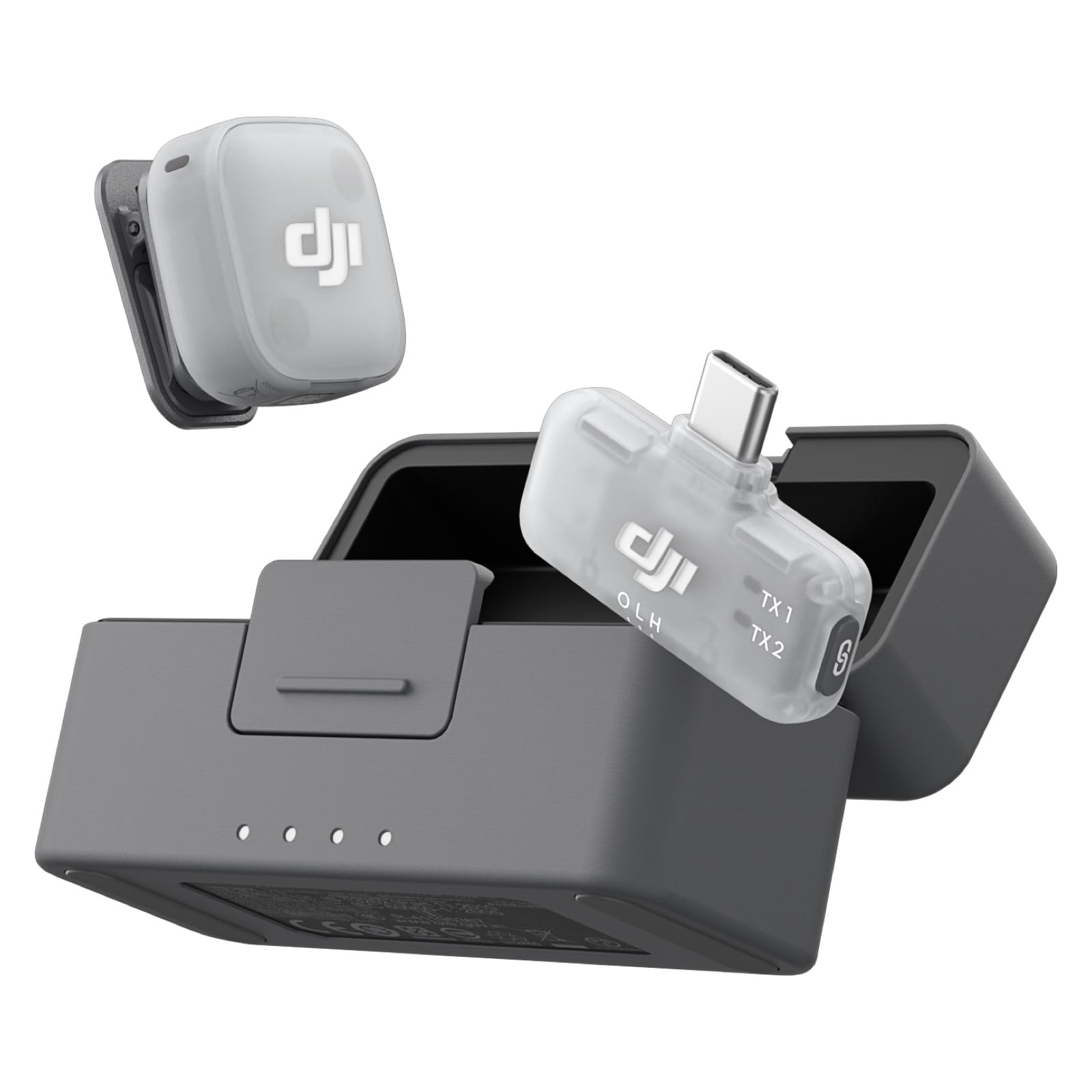 DJI Mic Mini 2 Wireless Lavalier Microphone | 24H Battery, Noise Cancelling & Charging Case