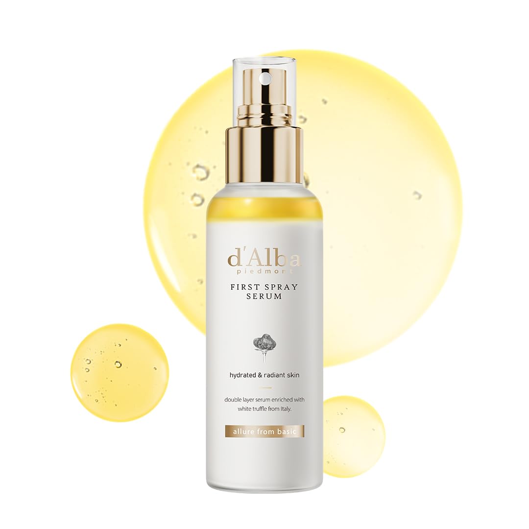 d'Alba Piedmont Italian White Truffle First Spray Serum (100ml) | Vegan Hydrating Face Mist | Korean Skincare