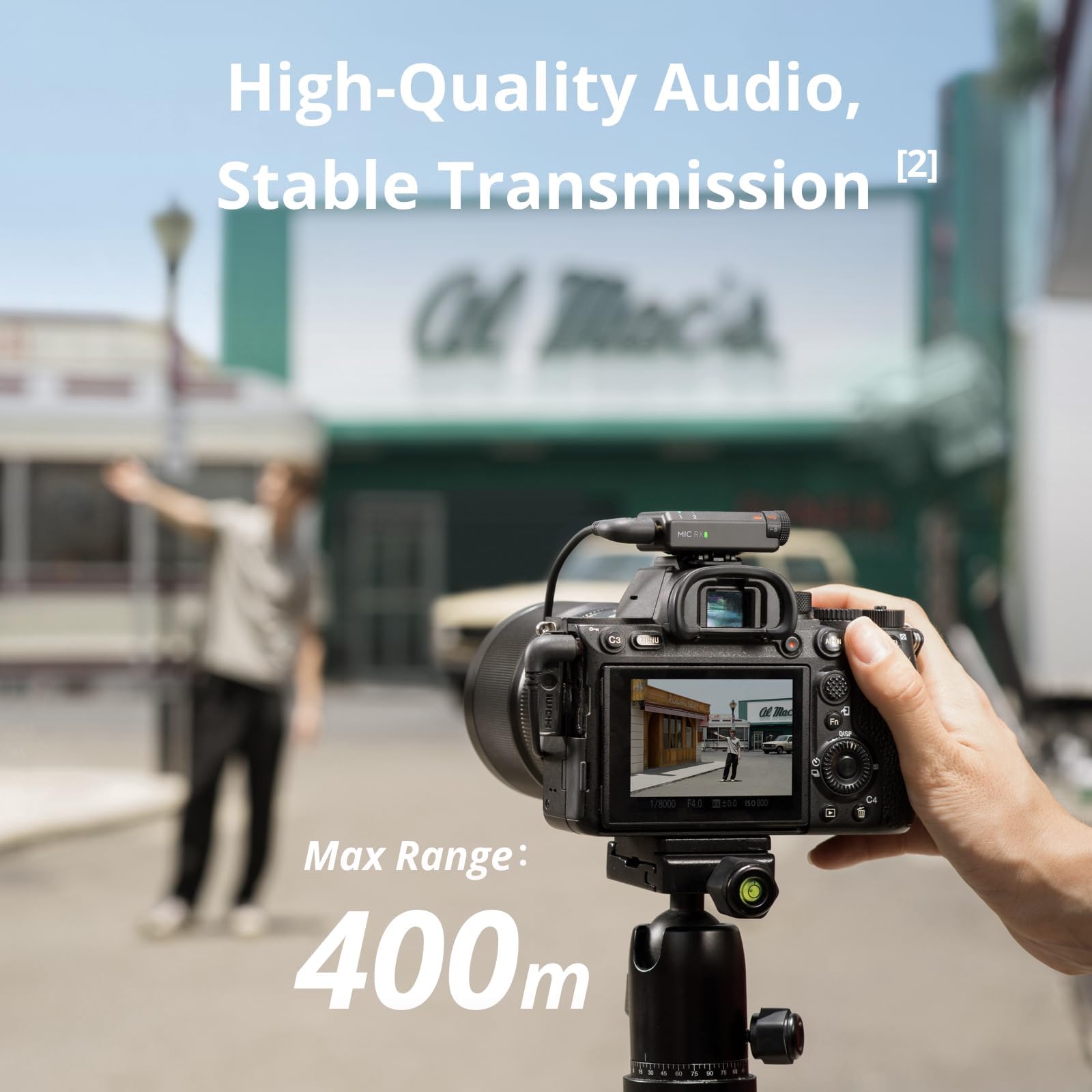 DJI Mic Mini Wireless Lavalier Microphone (2 TX + 1 RX + Charging Case) | 48H Battery | Noise Cancelling | Bluetooth | iPhone, Android & Camera