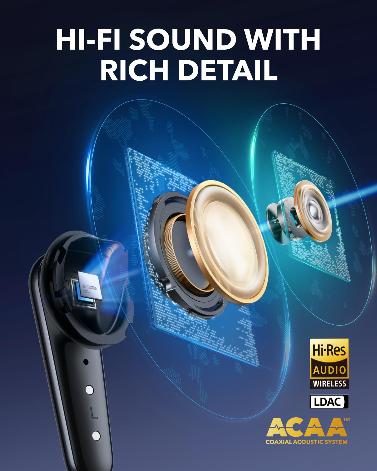 Soundcore Liberty 4 Pro by Anker Wireless Earbuds | Adaptive ANC, Studio Hi-Fi & Fast Charging