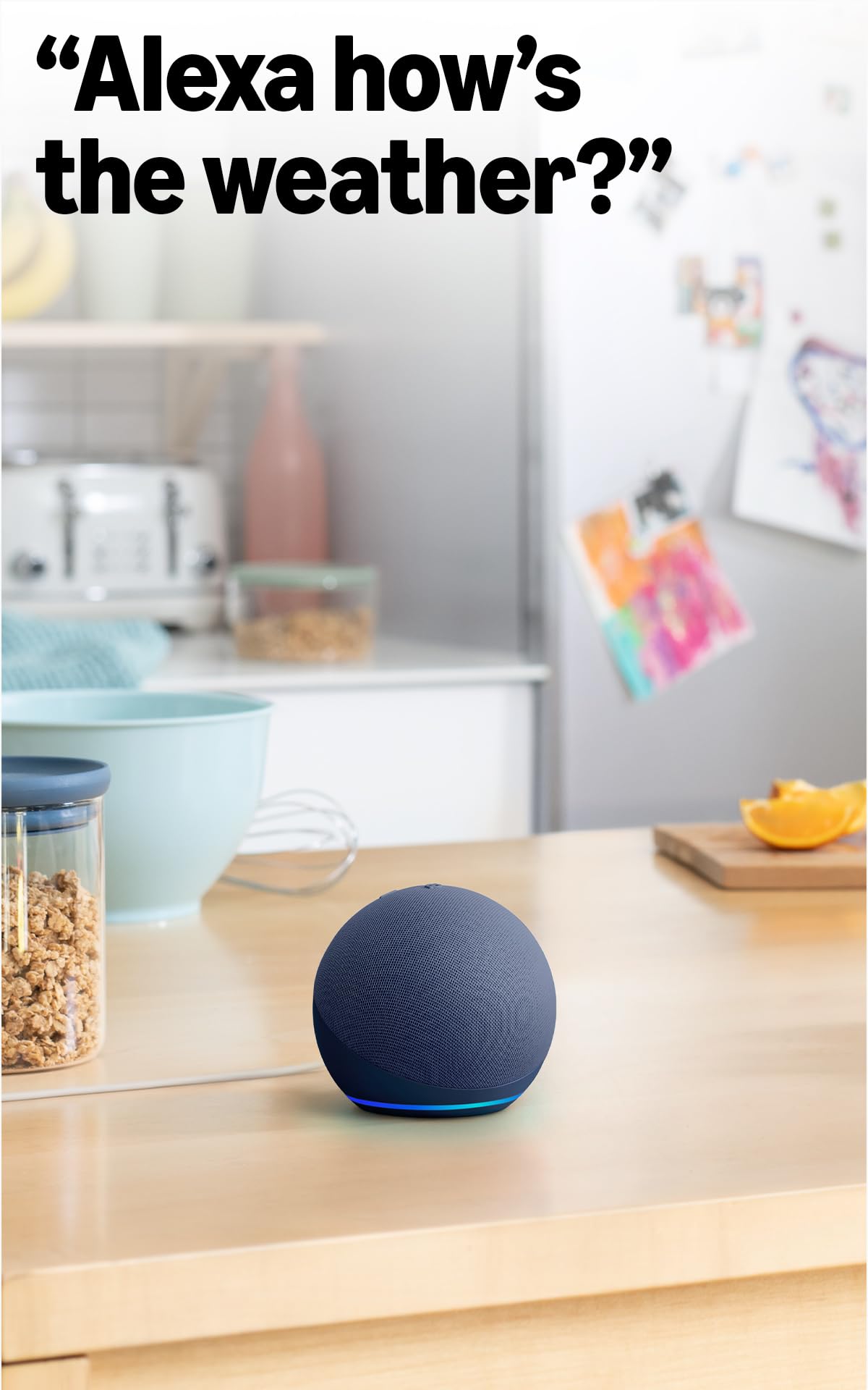 Amazon Echo Dot (Newest Gen) Smart Speaker with Alexa | Bluetooth & Wi-Fi | Premium Sound | Glacier White