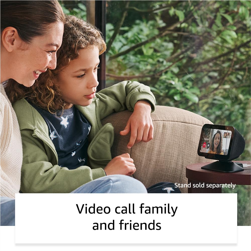 Amazon Echo Show 5 (Newest Gen) Smart Display with Alexa | 5.5" Touchscreen | Bluetooth, Wi-Fi & Enhanced Sound | Charcoal